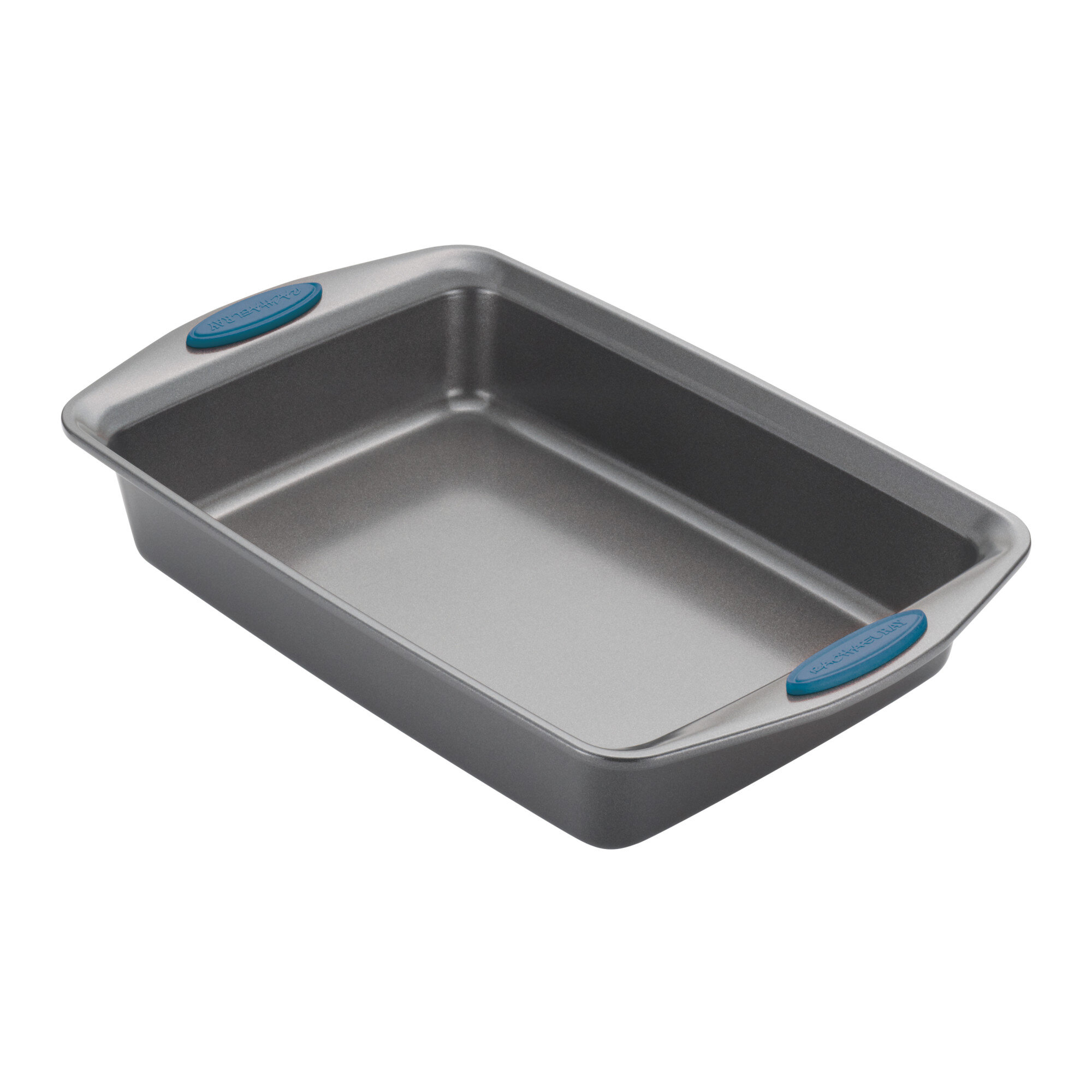 Rachael Ray 9 x 13 in. Yum-O Nonstick Bakeware Oven Lovin Rectangle Cake Pan, Gray with