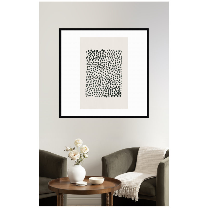 «Abstract Black» par Gabrielly Guedes, reproduction d'art encadrée
