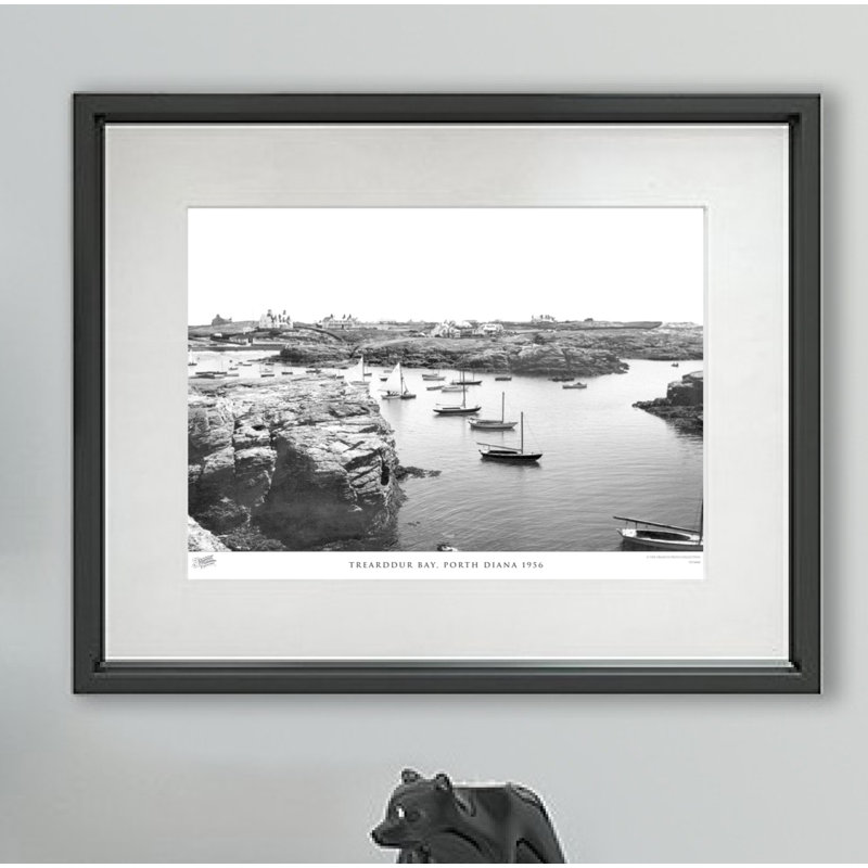 Trearddur Bay, Porth Diana 1956 by Francis Frith - Single Picture Frame Print, 45cm H x 60cm W x 2.3cm D