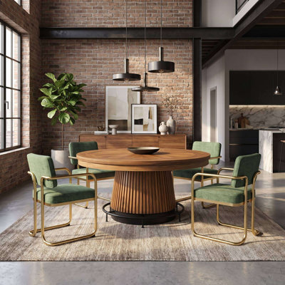 Prohibition Series 60" Poker Table Dining Top-Walnut
