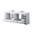 Meuble-lavabo de salle de bain 36 po X P 22 po D, plateau en marbre de culture et robinet-117844407