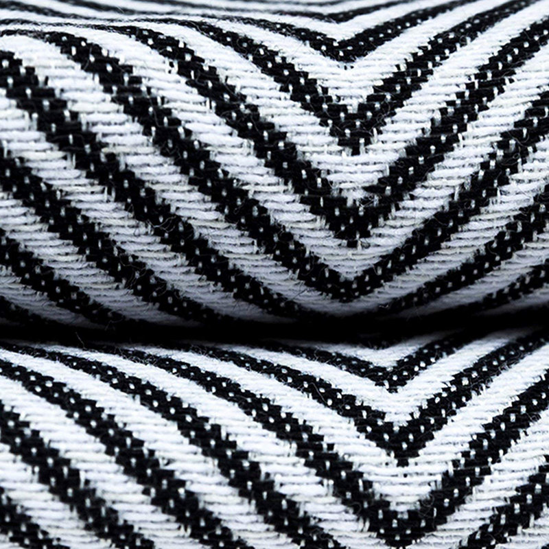 Episkopi Chevron Black Rectangular Cushion, 30 x 50cm