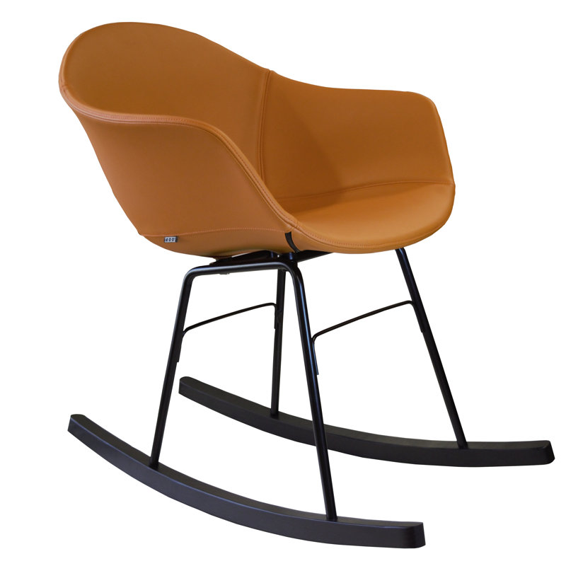 Chaise à bascule TA, Noir