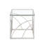 Atalya Glass Top Frame End Table