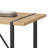 5-Piece Modern Industrial Rectangular Wood Dining Set with Upholstered Chairs-807072785-840745459