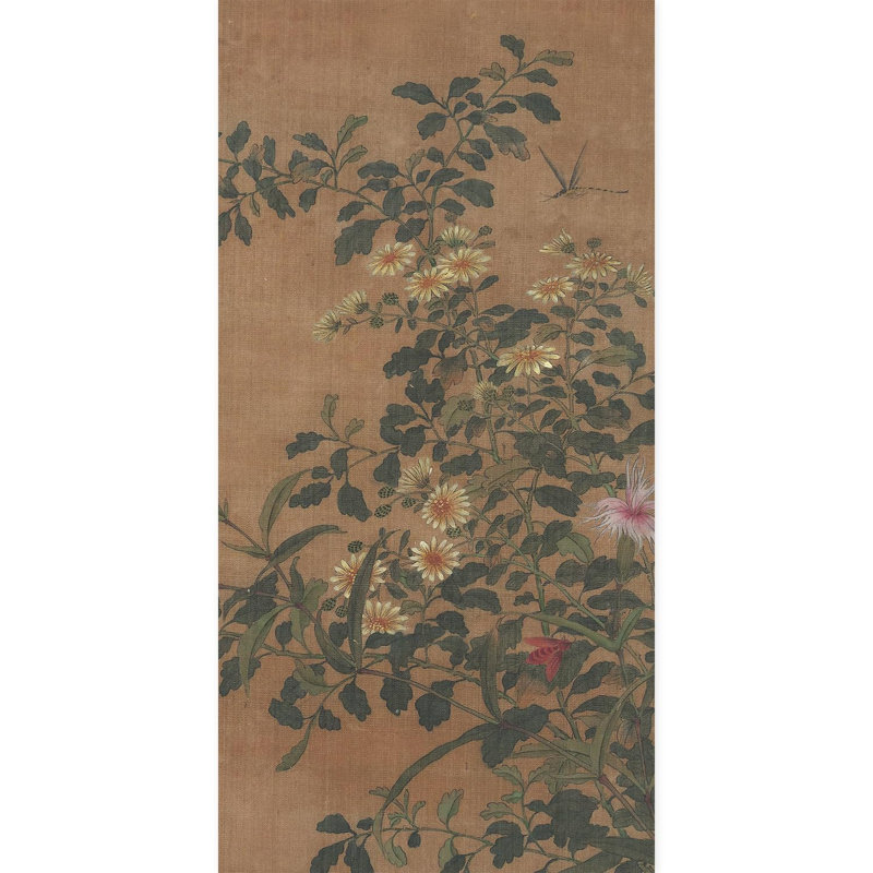 Bordure florale pelez et collez, L 96 po x l 48 po