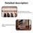 39.37"Minimalism Solid Wood Clothes Rack With HD Mirror