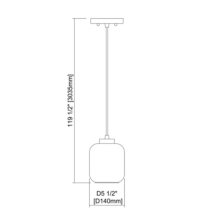 Luminaire suspendu 1 lumière en nickel satiné avec verre transparent