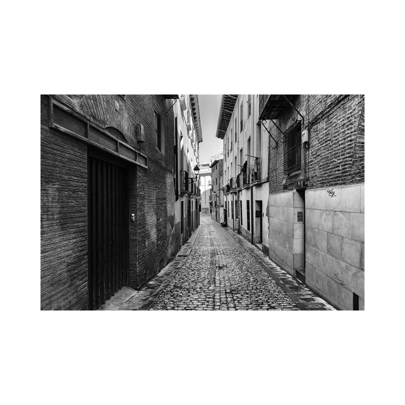 Street In Tudela In Spain by Mikolaj Gospodarek - Wrapped Canvas Print, 20.32 cm H x 30.48 cm W