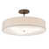 Cilindro Textrene Fabric Semi Flush Mount