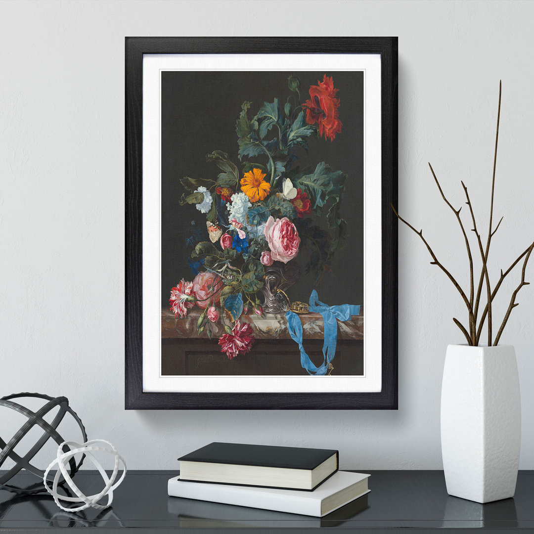 Still Life with Flowers Vol.1 by Willem Van Aelst - Picture Frame Painting
