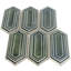 Nabi Hexagon Deep Emerald Picket Tile