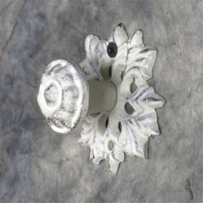 Rustic Cream Cast Iron Drawer/Dresser/Cabinet Knob