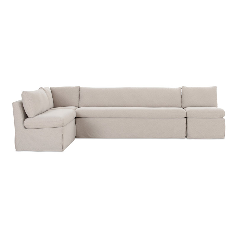 Housse pour salle à manger Gusella, En forme de L, H 31,75 po x l 125,5 po x P 67,5 po
