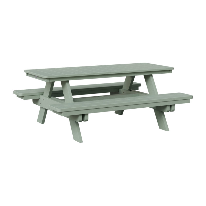 Table de pique-nique rectangulaire Berlin Gardens Ada, Écume de mer, écume de mer