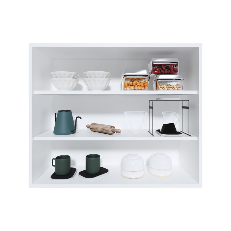 Armoire murale blanche de 36 po de hauteur de 30 po de hauteur - pour la chambre à coucher, le bureau, le salon, la construction d'un garage, une armoire spacieuse de H 30 po de largeur, toutes les pièces de rangement, conception moderne
