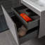 600mm Single Bathroom Vanity with Integrated Polyglomerate Basin-36813772