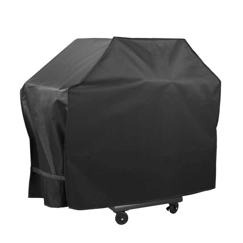 Tanesha Grill Cover, Durable Oxford Polyester Outdoor BBQ Cover, Black, 45" H x 58" L x 26" W