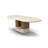 Pink Jade Natural-Finish Dining Table
