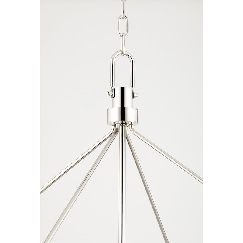 Glendale 10 Light Linear, Polished Nickel/Black