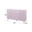 Commode rose à finition ultrabrillante