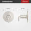 Garniture de robinet de baignoire et de douche à poignée simple Tenet-93559672
