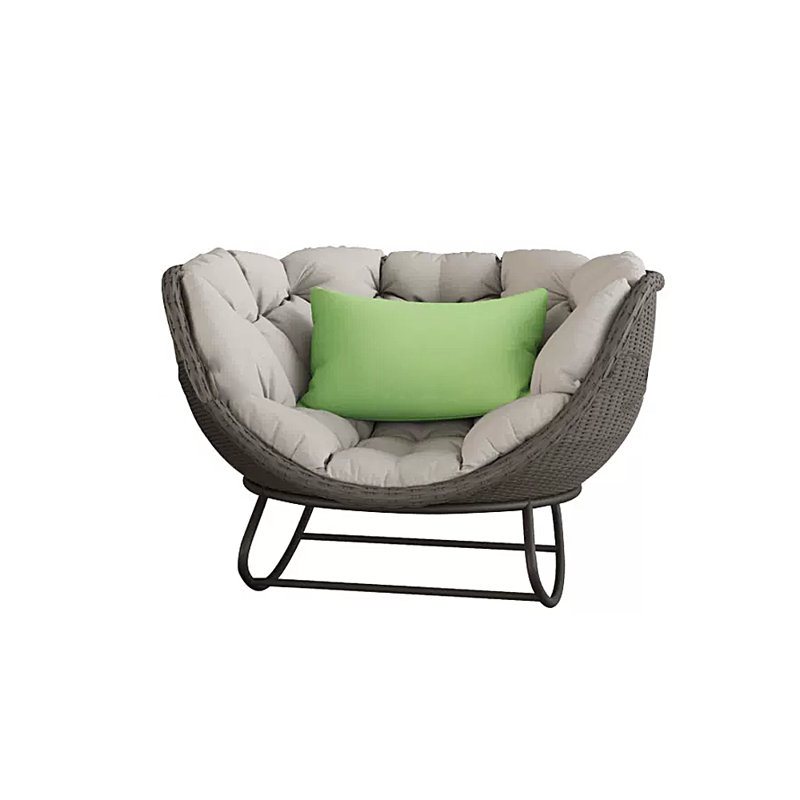 Chaise berçante Deluxe PE, Gris, Gris foncé