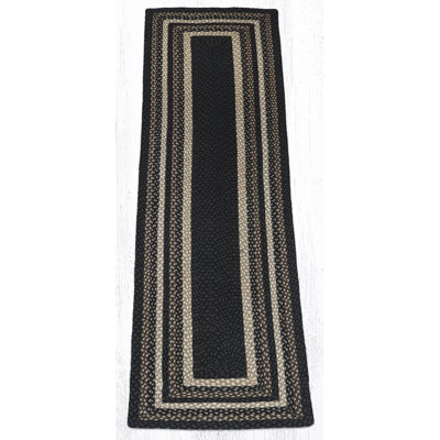  Mocha/Frappuccino Oblong Braided Rug Handwoven Jute