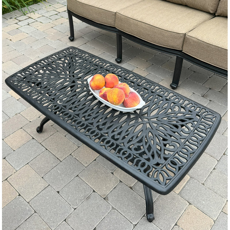 Lebanon Rectangular Metal Outdoor Coffee Table