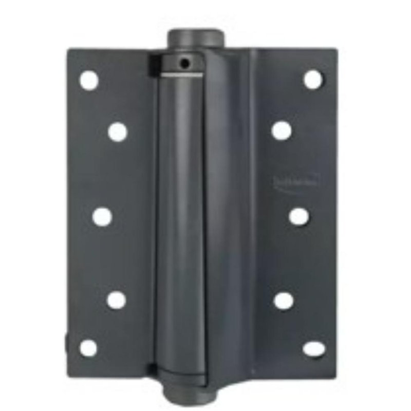 6 in. x 6 in. Prime Coat Single Acting Barrel Spring Squared Radius Door Hinge with Non-Removable Pin - (Set of 2)