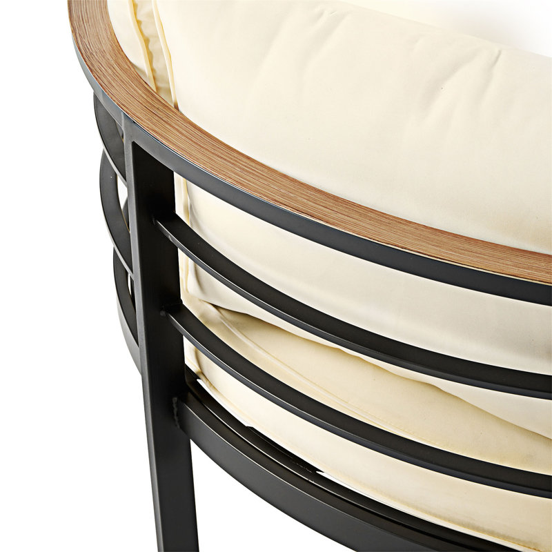 Outdoor Sectional Sofa Set Conversation Set, Beige
