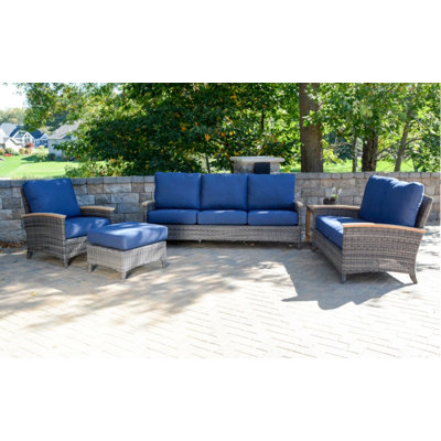 Bella Outdoor 5 - Piece Teak Conversation Set
