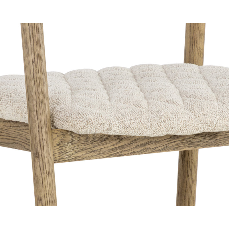 Takenori Upholstered Stool with Solid Wood Frame