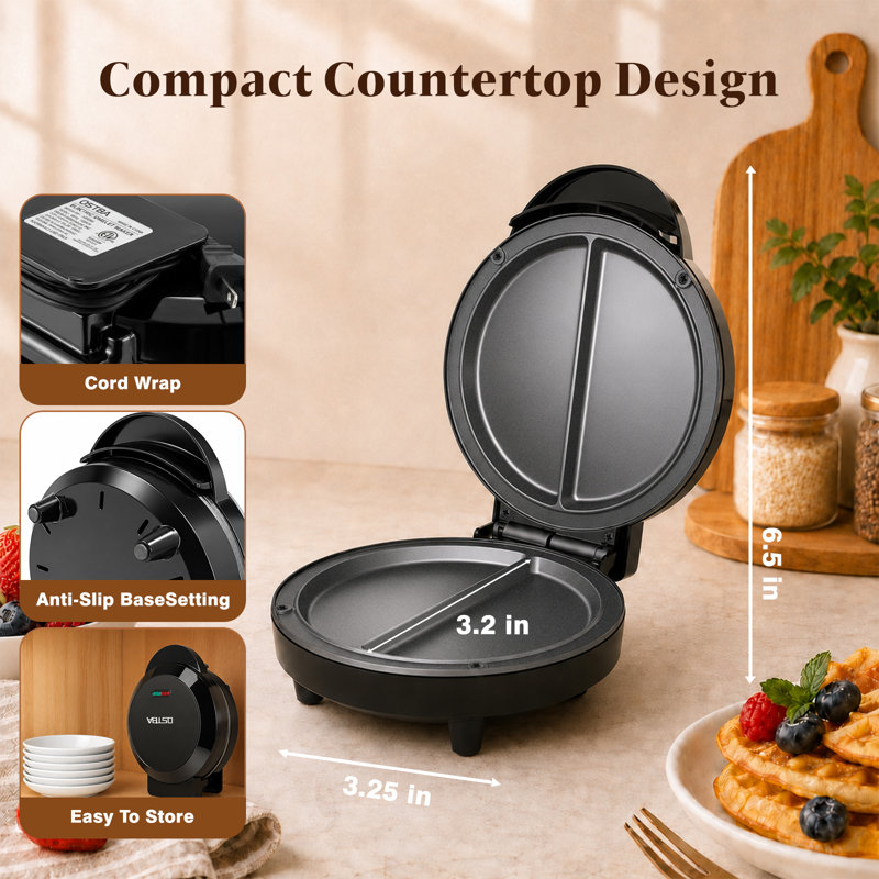 6.5-Inch Non-Stick Omelet Frittata Maker