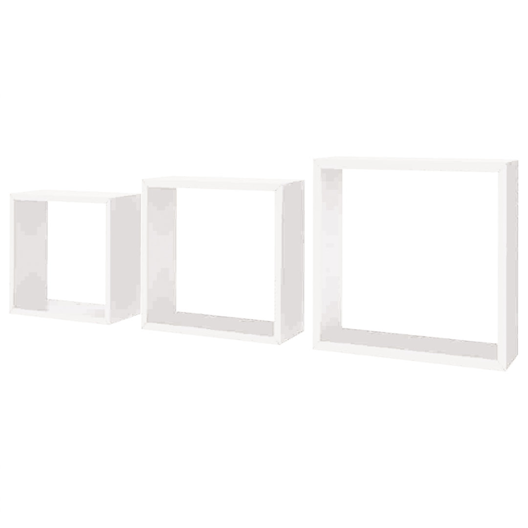 Cube Shelf Set Of 3 White