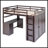 Full Size Loft Bed With Drawers