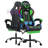Gaming Chair With Bluetooth Speakers And RGB LED Lights Ergonomic Massage Video Game Chair With Footrest High Back With Lumbar Support-1641352079