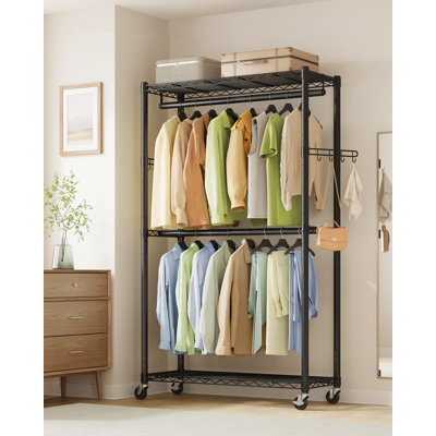 90cm Rolling Clothing Rack