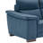 Caley Microfiber Sofa In Dark Blue