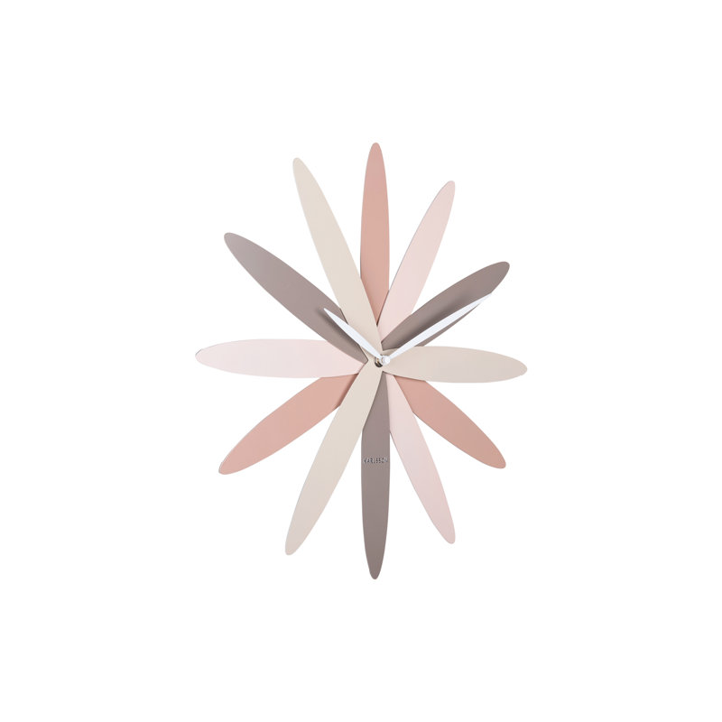 Wanduhr Bloom Metall Analogue Quartz Movement / Crystal Tabletop Clock, Pink