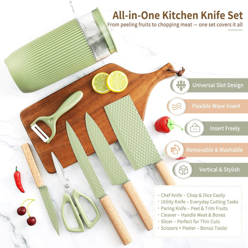 7 Pcs Kitchen Knife Set
