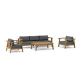 Palermo Outdoor 12 - Piece Teak Conversation Set