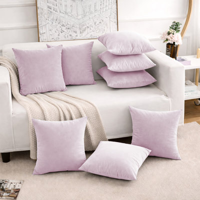 Luxury Velvet Soft Decorative Throw Cushion Cover Set of 8 Cases 