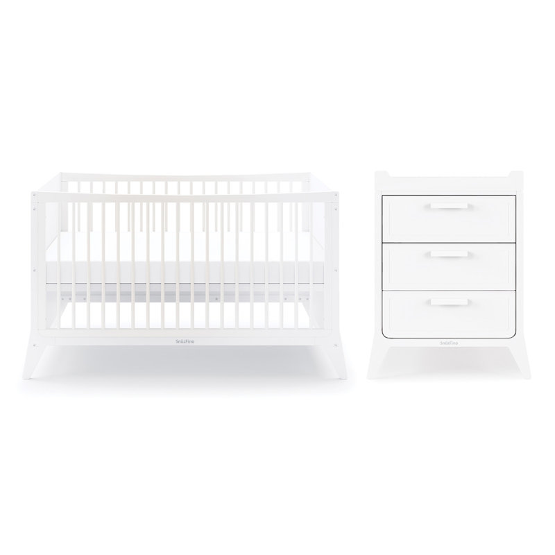 Snuzfino 2 Piece Nursery Furniture Set, White