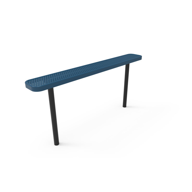 Banc de parc en plastique Dibenedetto, Bleu clair