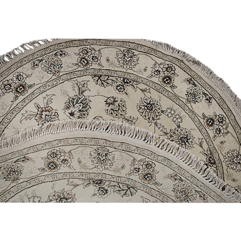 Handmade Silk and Wool Area Rug
