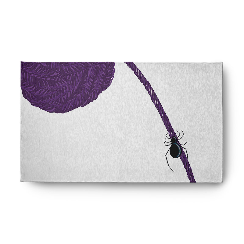 Tapis en chenille d'Halloween Eensy Weensy, Rectangle 3 pi x 5 pi