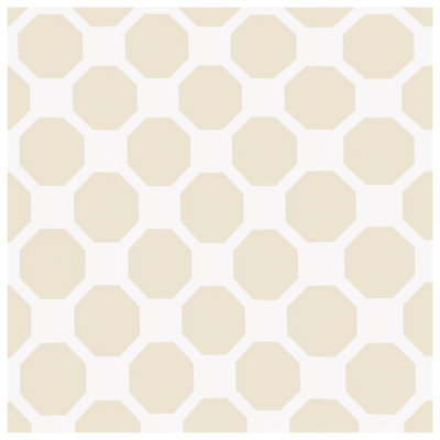 Beige Octagonal Pattern Comforter