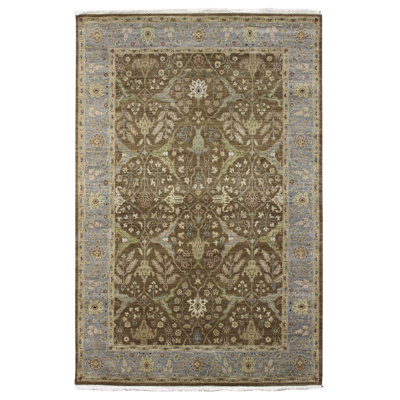 Arabesque One-of-a-Kind 6' X 9'2" New Age Wool Area Rug in