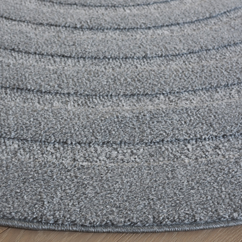 Ipke Ramona Performance Geometric Rug, Round 6'7"